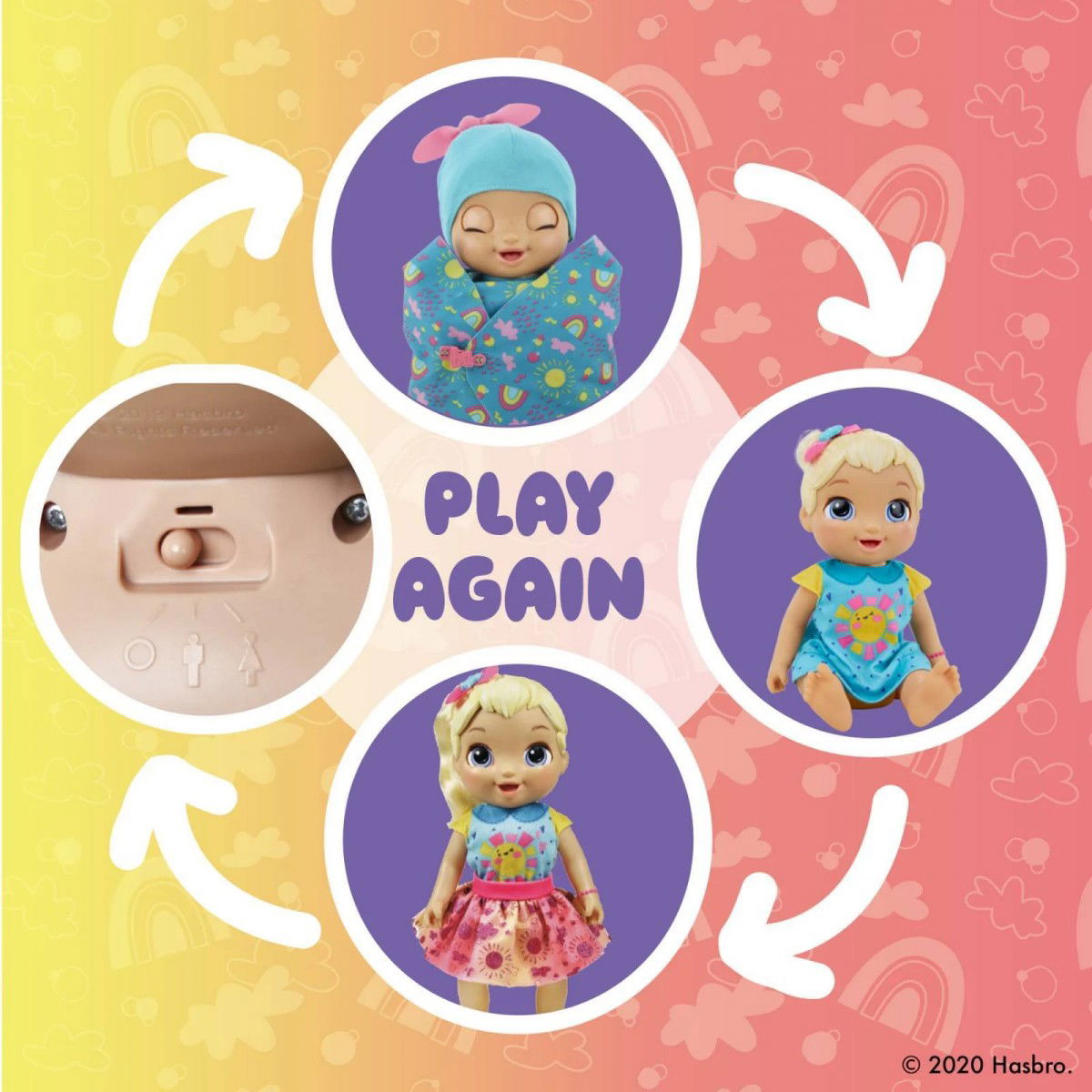 Boneca Baby Alive Grow Up Feliz Cresce De Verdade Hasbro