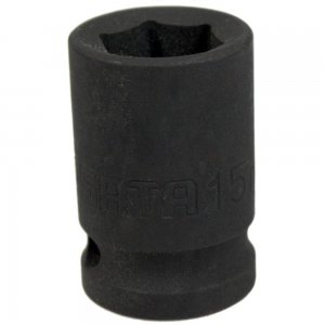 Soquete de Impacto Sextavado de 15mm com Encaixe de 1/2 Pol - Sata
