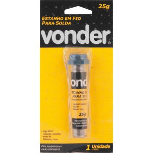 Fio Estanho 63 X 37 1,0mm Tubinho 25g Vonder