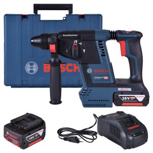 Martelete Perfurador Sds-Plus Gbh 18V-26 Bateria + Maleta Bosch