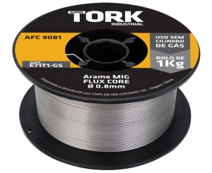 Arame MIG Fluxcore 0,8MM 1 KG E71T1-GS Tork