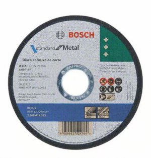 Disco de Corte Para Inox Standart 115 X 1 X 22,2 mm Bosch
