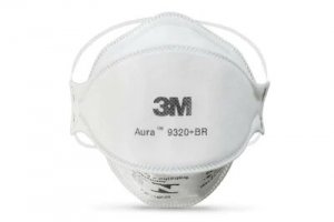 M�scara Respirat�ria Descat�vel Aura 9320+BR PFF2 Z