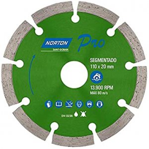 Disco Diamantado Segmentado 110X20mm Pro Norton