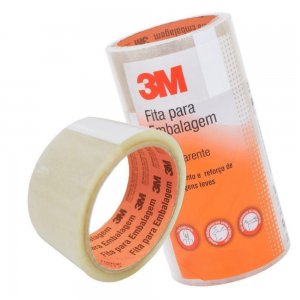 Fita para embalagem cor transparente 45mm x 45m 3M