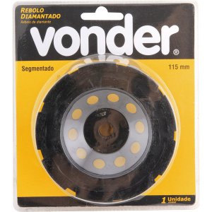 Rebolo Disco Diamantado 115MM Segmentado p/concreto  Vonder