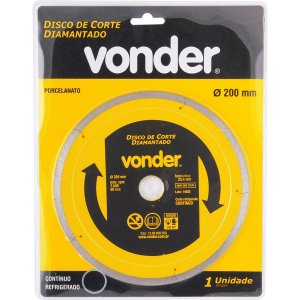 Disco Diamantado para Porcelanato 200mm Vonder