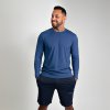 Camiseta Masculina Manga Longa Com Prote��o Tam G Marinho Vitho