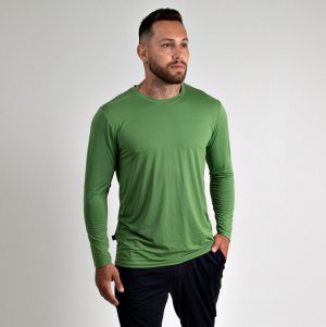 Camiseta Masculina Manga Longa Repelente Tam G Verde Vitho