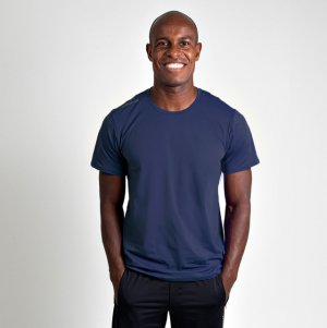 Camiseta Masculina Curta Com Prote��o Tam G Marinho Vitho