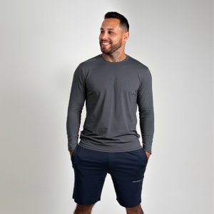 Camiseta Masculina Manga Longa Com Prote��o Tam P Rocha Vitho