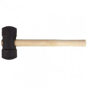 Martelo de Borracha Preto 80MM Multicerto