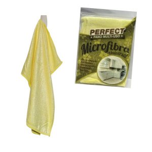 Pano Microfibra Universal Amarelo 40X40CM Perfect