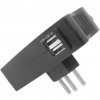 Multi-USB Carregador 2 USB + 2 Tomadas Preto DN1650 Daneva