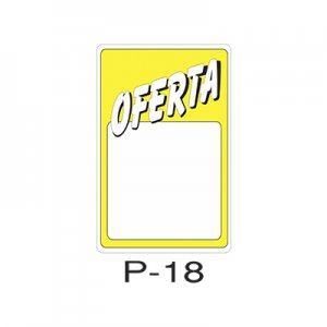 Placa Sinaliza��o Oferta Amarela 20X30CM