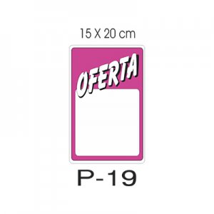 Placa Sinaliza��o Oferta 20X30CM