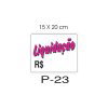 Placa Sinaliza��o Liquida��o 20X30CM
