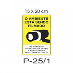 Placa Sinaliza��o Entrada Proibida 20X30CM