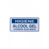 Placa Sinaliza��o Alcool Gel 10x20cm