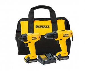Combo Parafusadeira Furadeira 12V 2 Baterias + Carregador + Bolsa DCK199C2-BR Dewalt