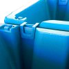 Kit 54 Clipes Organiza��o Caixa Pl�stica Numero 5 Azul Presto
