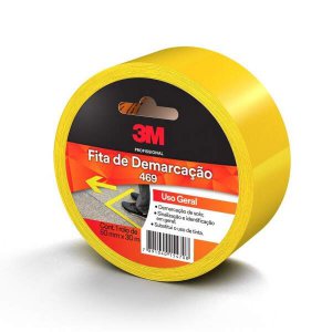 Fita Amarela Demarca��o 50MMX30M 3M
