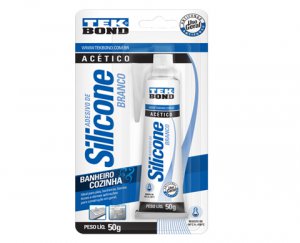Silicone ac�tico branco blister 50G Tekbond