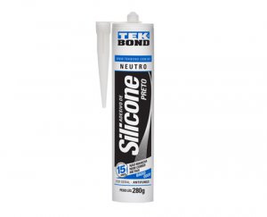 Silicone Neutro Preto 280g Tekbond