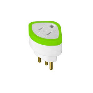 Adaptador Pino Chato 2P+T10A/250V Branco