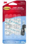 Mini Gancho Command Transparente 3M