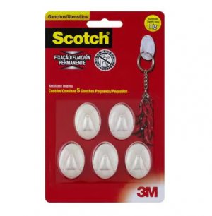 Gancho Scotch Transparente Pequeno 3M