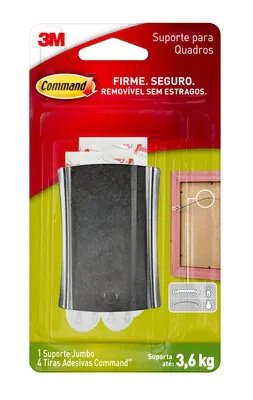 Suporte Adesivo Para Quadros Command Met�lico Jumbo 3M
