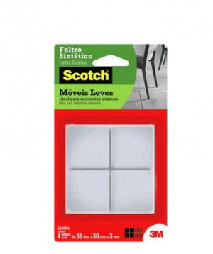 FeltroSint�tico Para M�veis Leves Quadrado Branco Extra Grande 3M