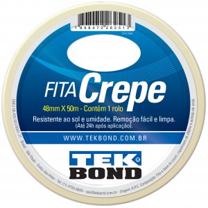 Fita Crepe Branca 48MM X 50M Tekbond