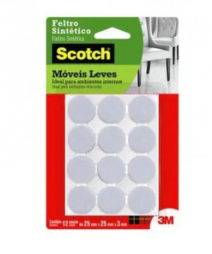 Protetor Feltro sint�tico p/m�veis leves branco medio