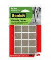 Protetor feltro sint�tico p/moveis leves quadrado marrom pequeno
