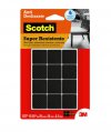 Protetor antideslizante quadrado preto m�dio 3M SCOTCH