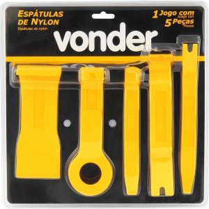 Jogo Espatula Nylon 5 Pe�as Automotivas Vonder