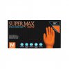 Luva prote��o nitrilo laranja TAM.M CX100 SUPERMAX