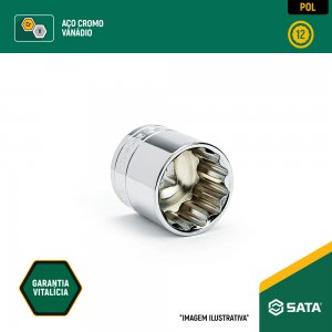 Soquete Estriado 1/2
