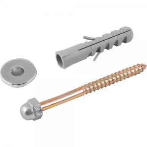 Conjunto de fixa��o para vaso sanit�rio 10 mm latonado VONDER
