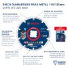 Disco corte diamantado metal 125X22,23MM X-LOCK BOSCH
