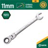 Chave combinada 11mm catraca cabe�a flexivel ST46402ST SATA