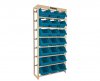 Kit Estante gaveteiro 21/7 azul c�d.8014A Presto