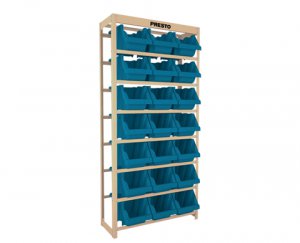 Kit Estante gaveteiro 21/7 azul c�d.8014A Presto