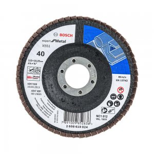 Disco Flap Costado Fibra 115 x 22mm Gr�o 40 Expert for Metal