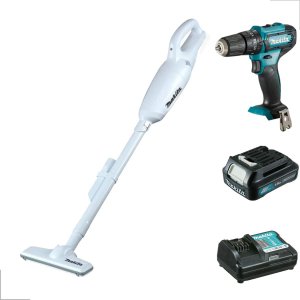 Kit Aspirador Makita + Parafusadeira + Bateria e Carregador