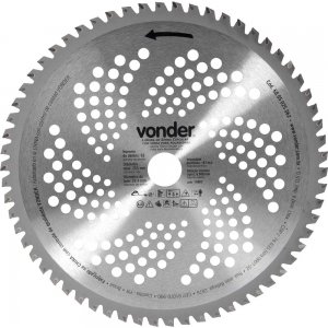 L�mina circular com v�dea para ro�adeiras 255 mm x 25,4 mm 62 dentes VONDER