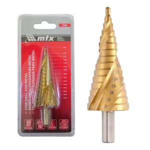 Broca Escalonada Mtx 4 A 32mm A�o R�pido Espiral Furo Metal