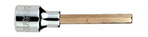 SOQUETE  BIT HEXAGONAL LONGO 1/2